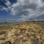 The mud flats and jetty at Mandorah