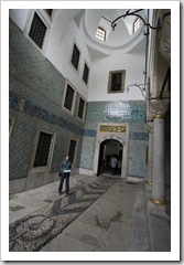 Courtyard of the black eunuchs inside the harem at Topkapi Palace